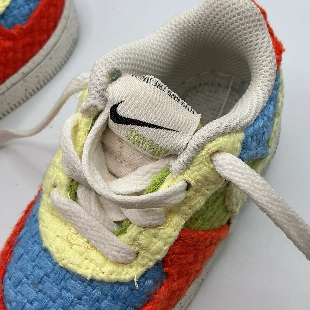 Nike Boys Air Force 1 Low LV8 Next‎ Nature 'Hemp - Multi' DV2192-400 Size 5C